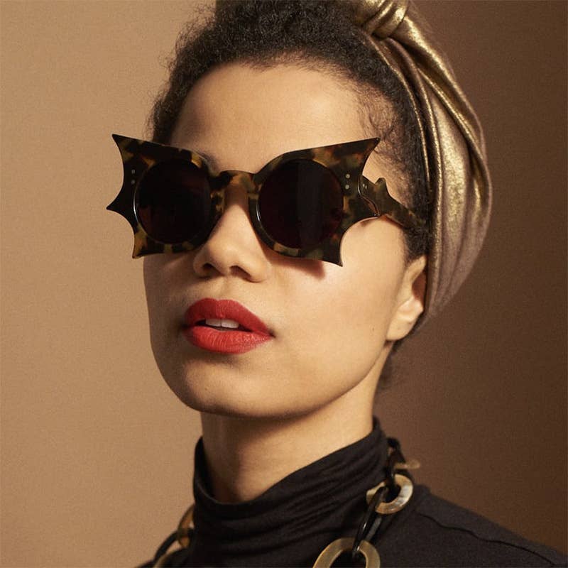 Y2K Gothic Bat Hip Hop Funny Women Butterfly Sunglasses