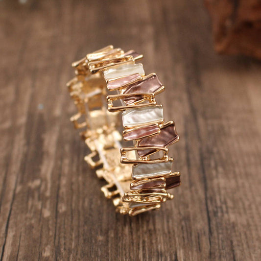 Vintage Colorful Irregular Elastic Bracelet DP25D599