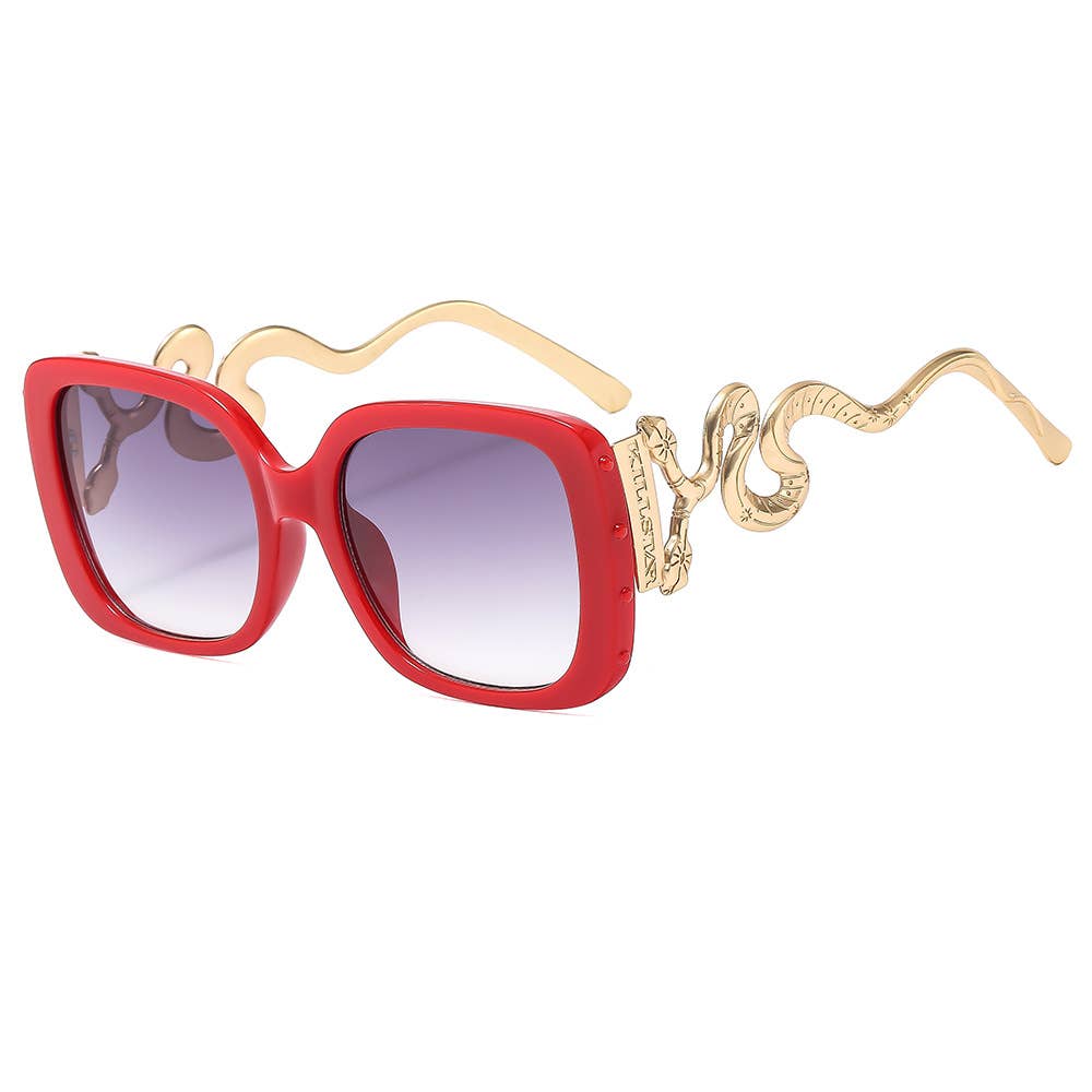 Women's Retro Gothic Double-Headed Snake Sunglasses