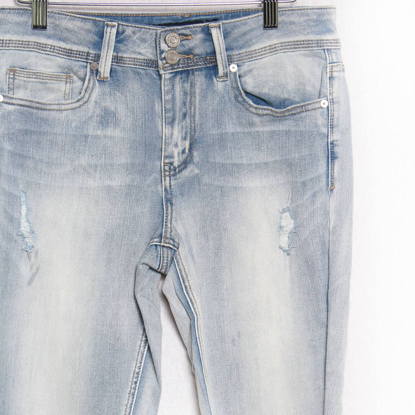 Women's High Waisted Distressed Skinny Jeans