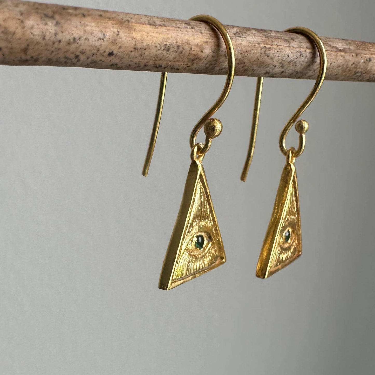 Third Eye Earrings|Gold Earrrings|Spiritual Wisdom Jewelry