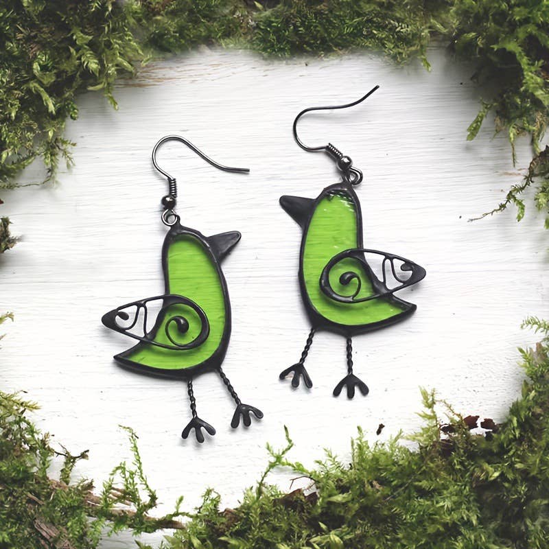 Cute Women's Earrings Bird Drop Earrings
