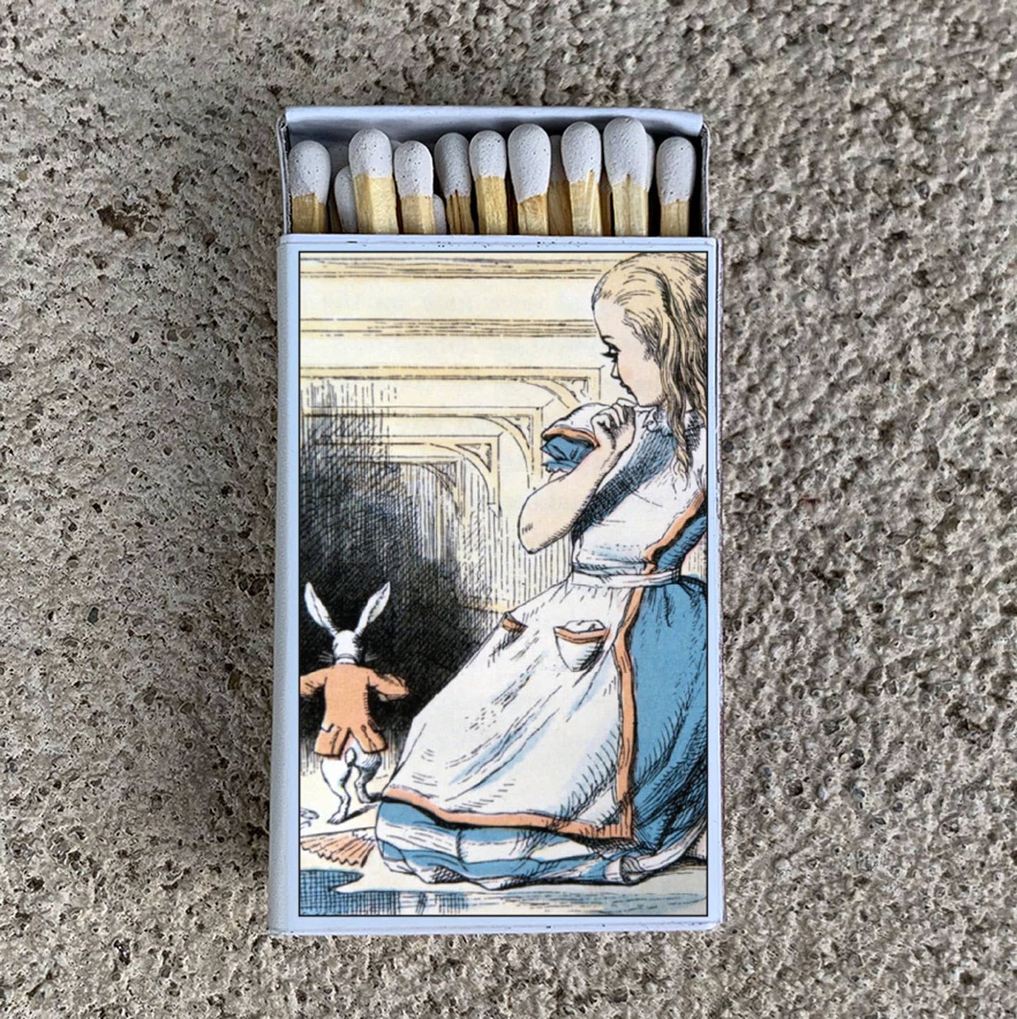 Matches • Alice in Wonderland and White Rabbit • Home Decor