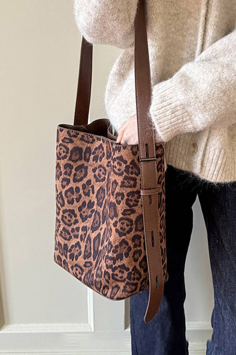 1205 Microsuede Bucket Tote Bag SI-29154