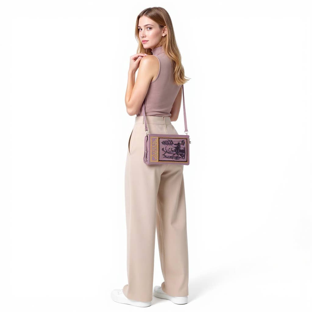 Vintage Midsize Book Clutch Bag Alice in Wonderland Book