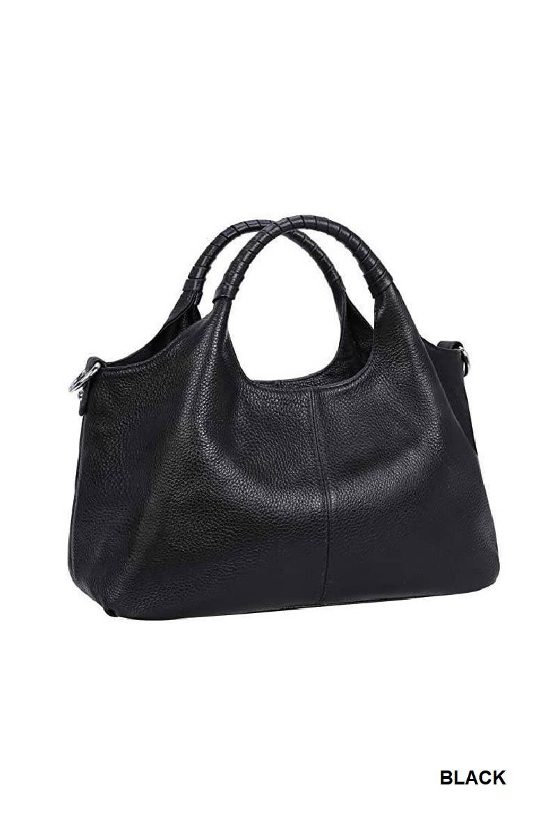 1209 Genuine Vegan Leather Hobo Tote Bag SI-29034