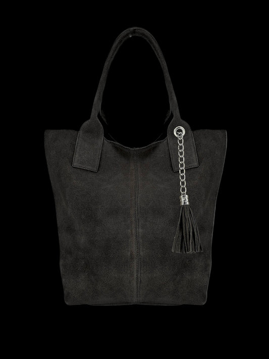 Suede Leather Tote Bag