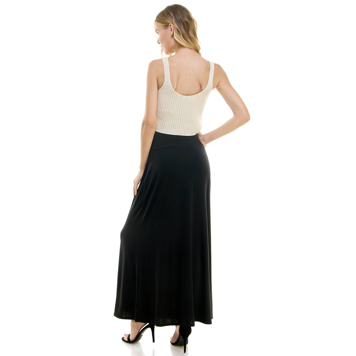 HIGH WAIST MAXI BASIC SKIRTS