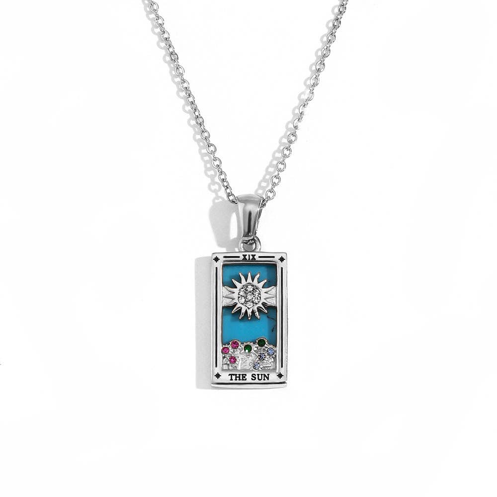 2+ Vintage Zircon Pendant Necklaces DPJN2917