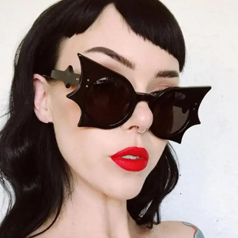 Y2K Gothic Bat Hip Hop Funny Women Butterfly Sunglasses