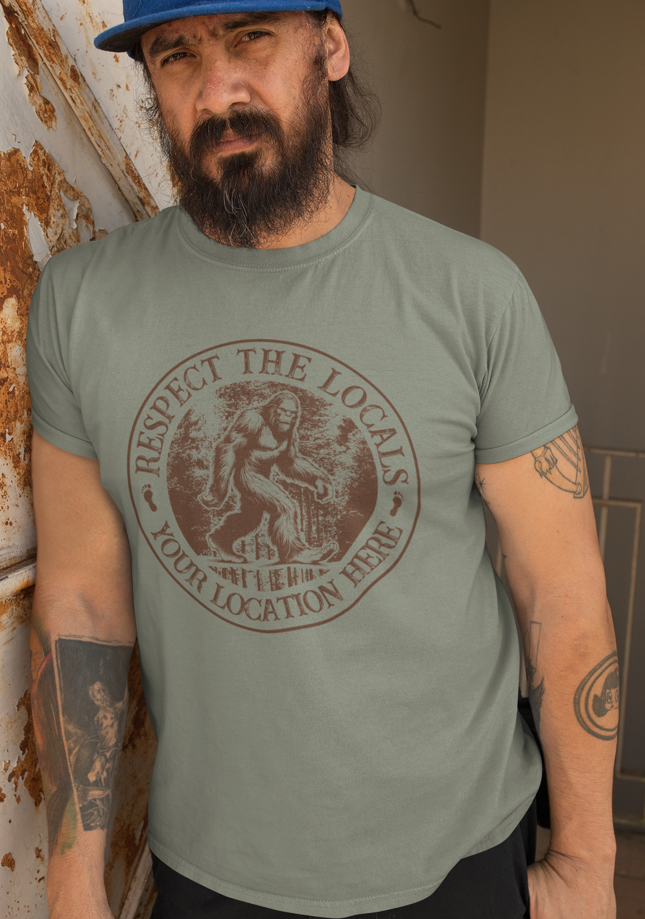 “Respect the Locals” Bigfoot T-Shirt or Sweatshirt – Custom