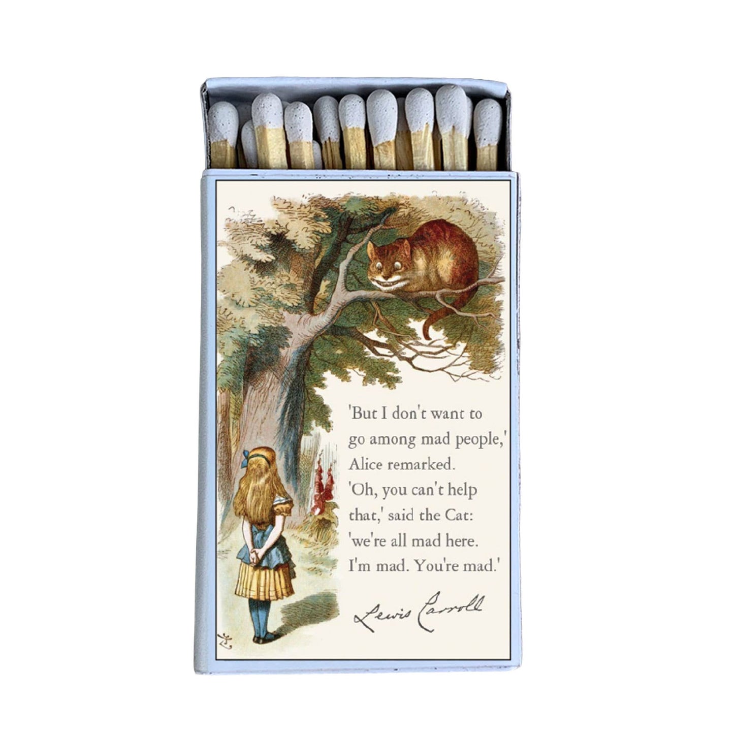 Matches • Alice in Wonderland & the Cheshire Cat Matchboxes