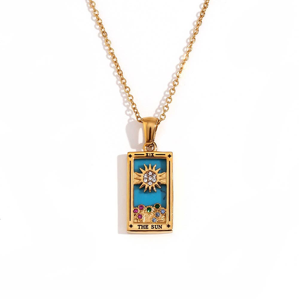 2+ Vintage Zircon Pendant Necklaces DPJN2917