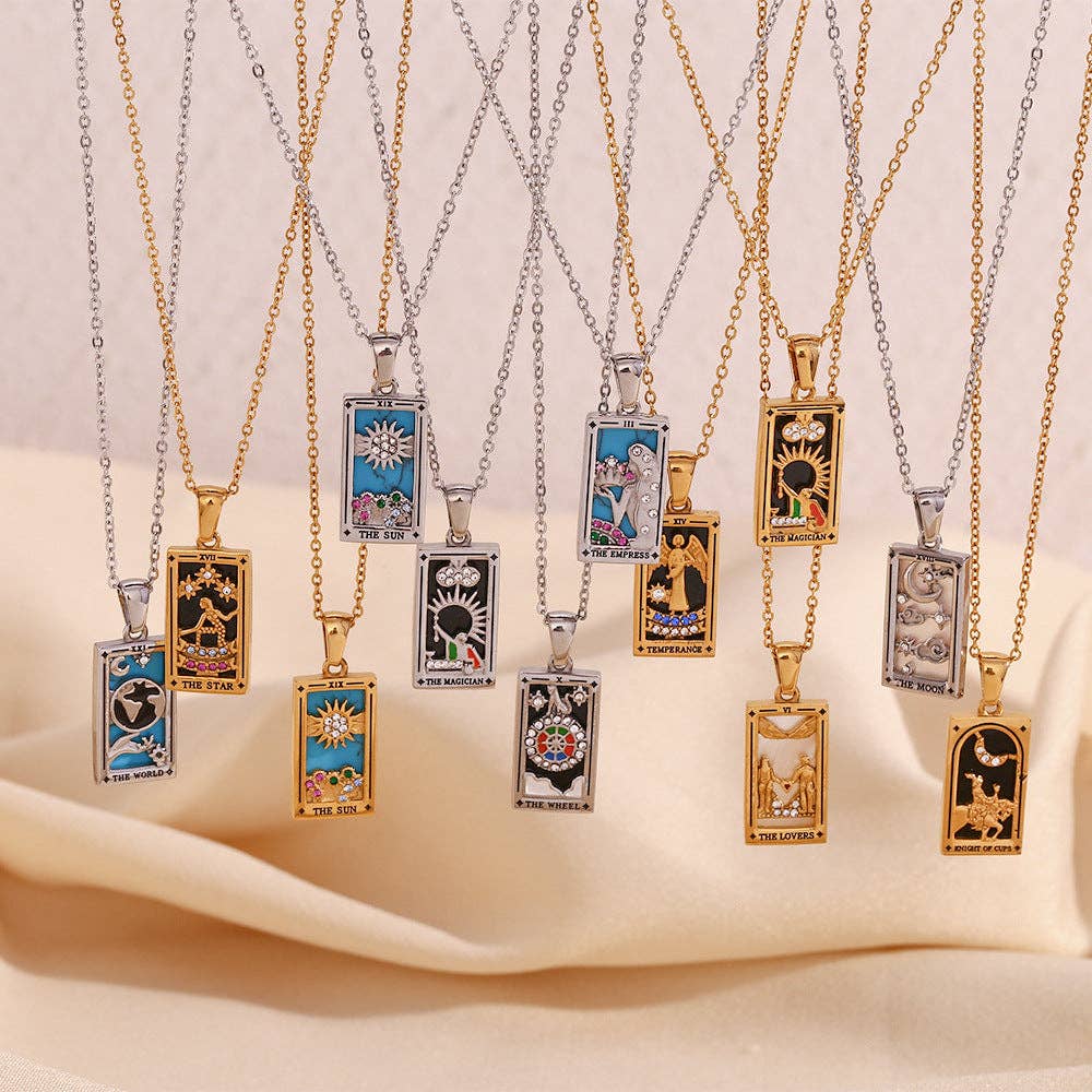 2+ Vintage Zircon Pendant Necklaces DPJN2917