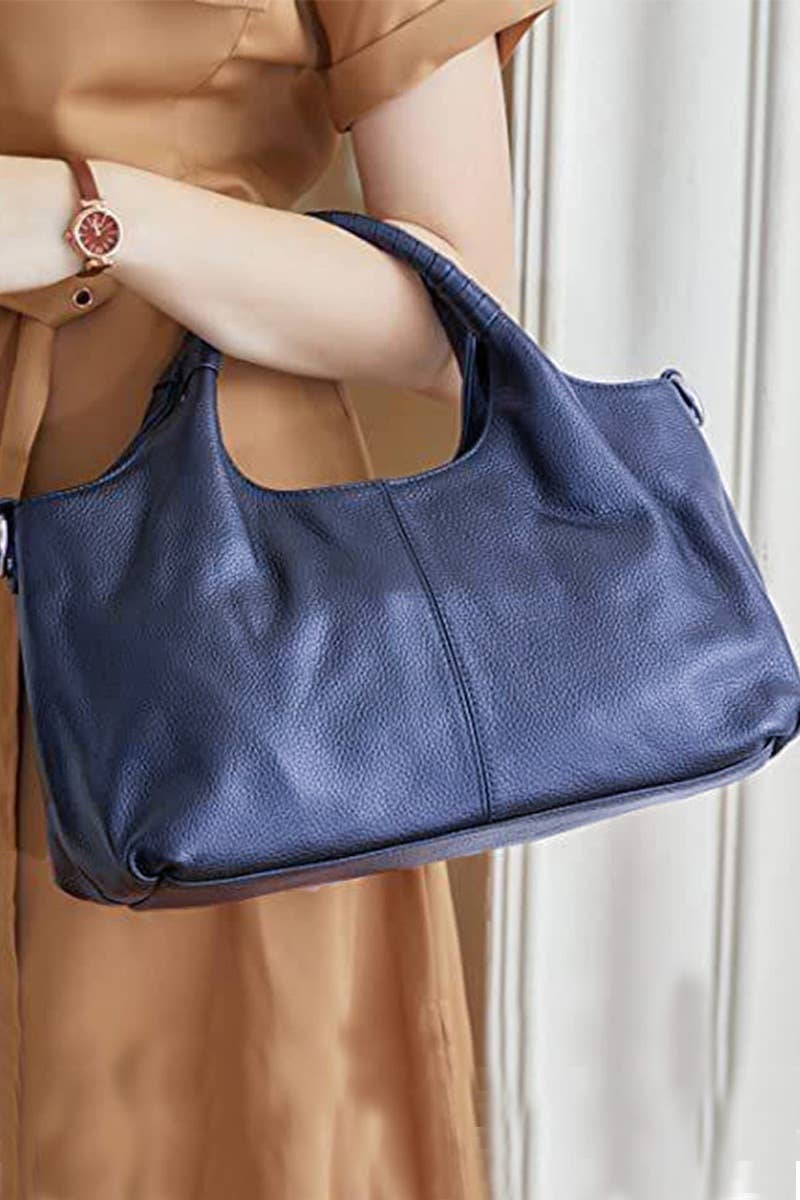 1209 Genuine Vegan Leather Hobo Tote Bag SI-29034