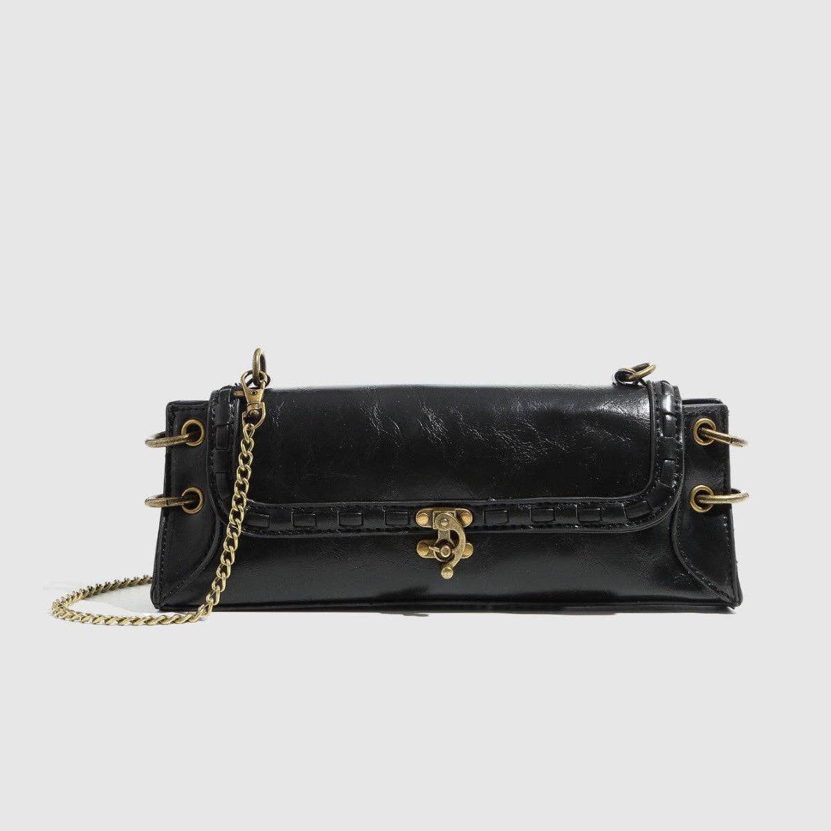 Vintage Square Shoulder Bag With Chain Strap DP225F699