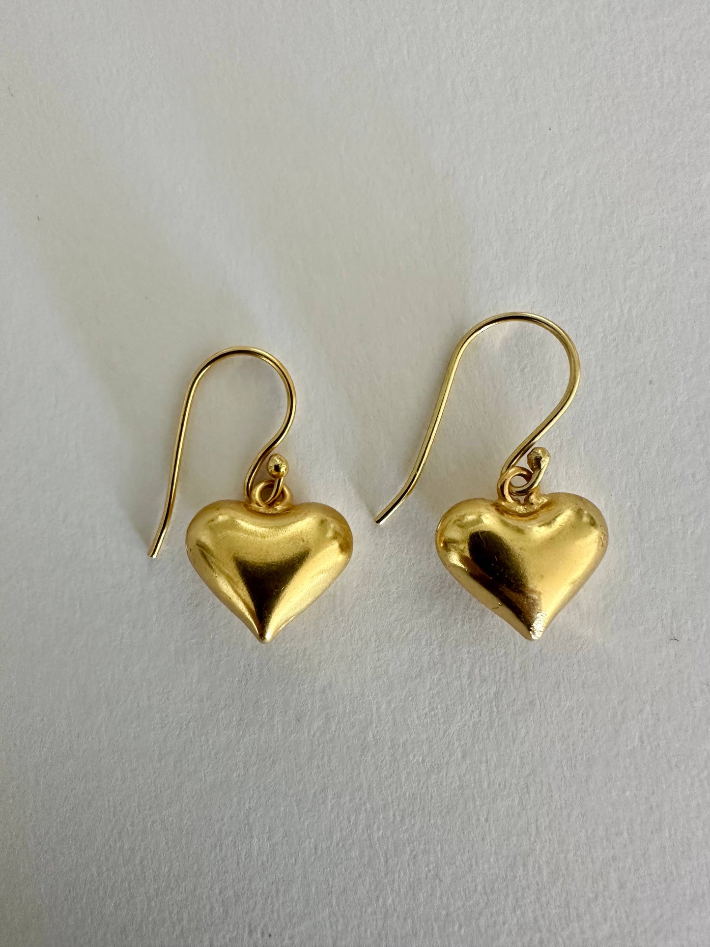 Small Hearts Earrings | Gold Dangle Hearts | Teen Gifts