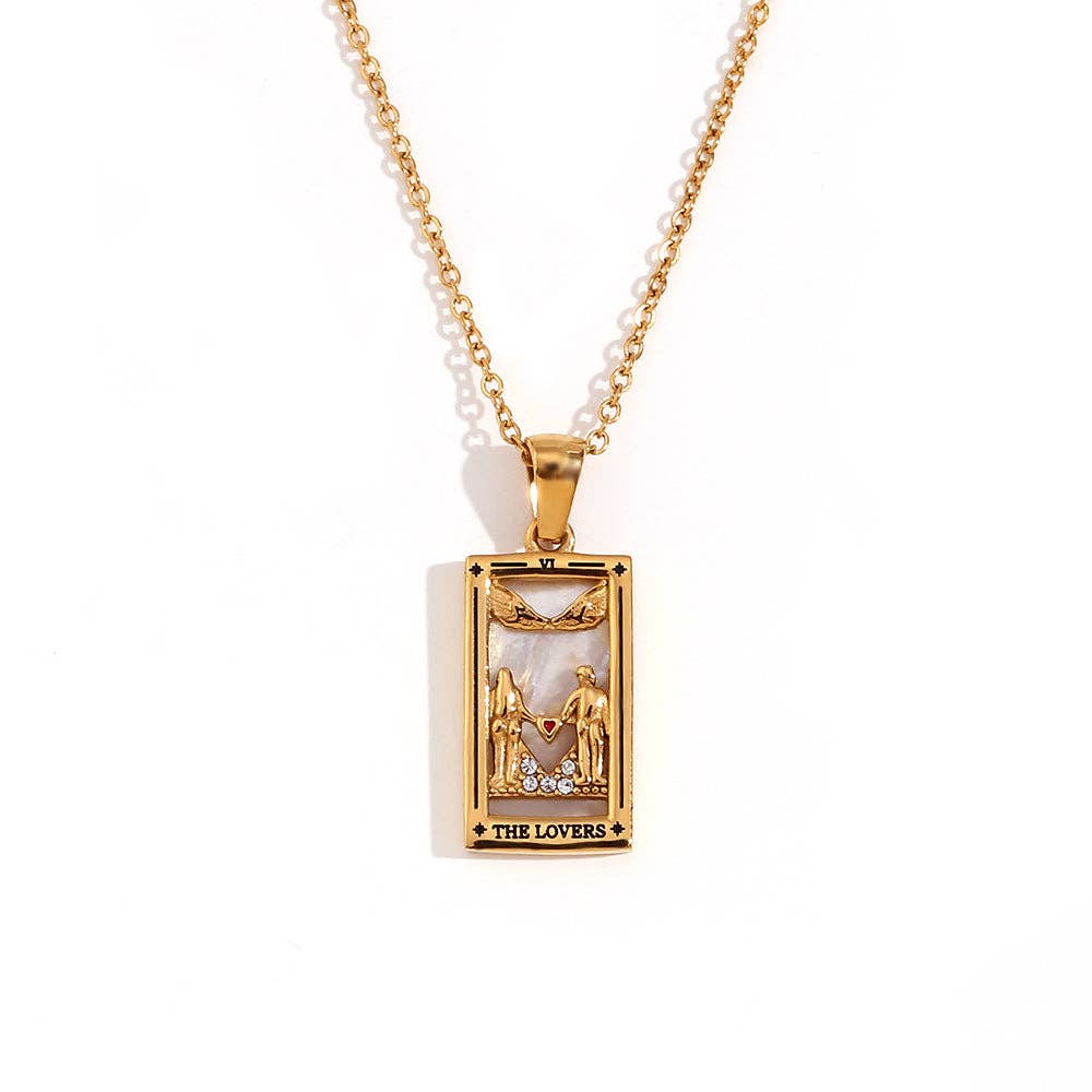 2+ Vintage Zircon Pendant Necklaces DPJN2917