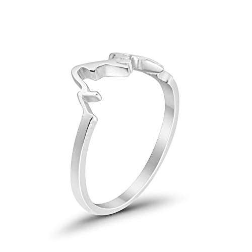Mountain Range Ring 925 Sterling Silver