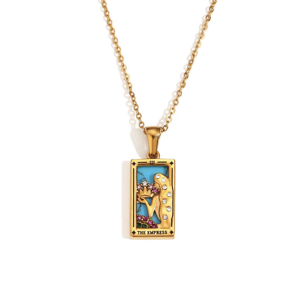 2+ Vintage Zircon Pendant Necklaces DPJN2917