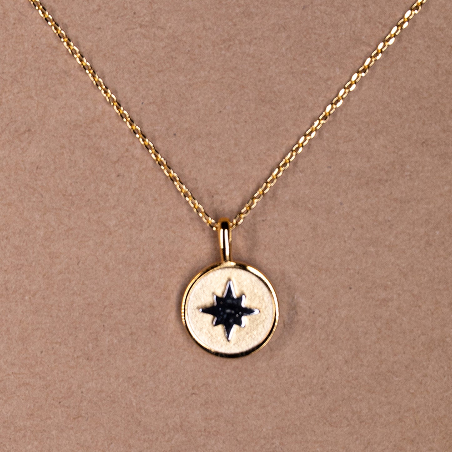 North Star Coin Pendant Necklace