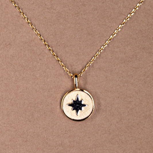 North Star Coin Pendant Necklace